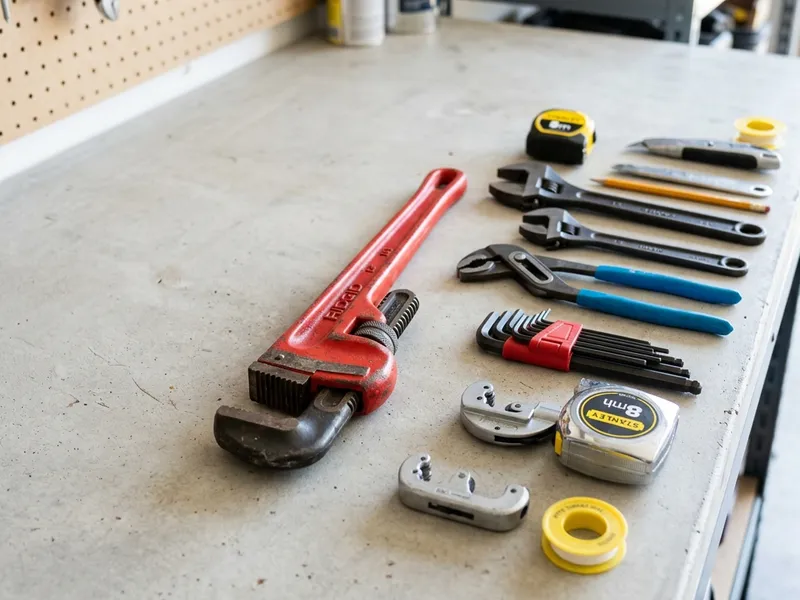 Professional plumbers in Branford Center, CT equipped with top-tier tools for residential and commercial plumbing services.